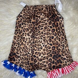 Wild About America Cheetah Romper 3T
